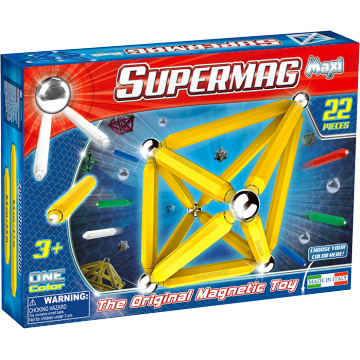 Set constructie 22 piese Supermag Maxi One Color
